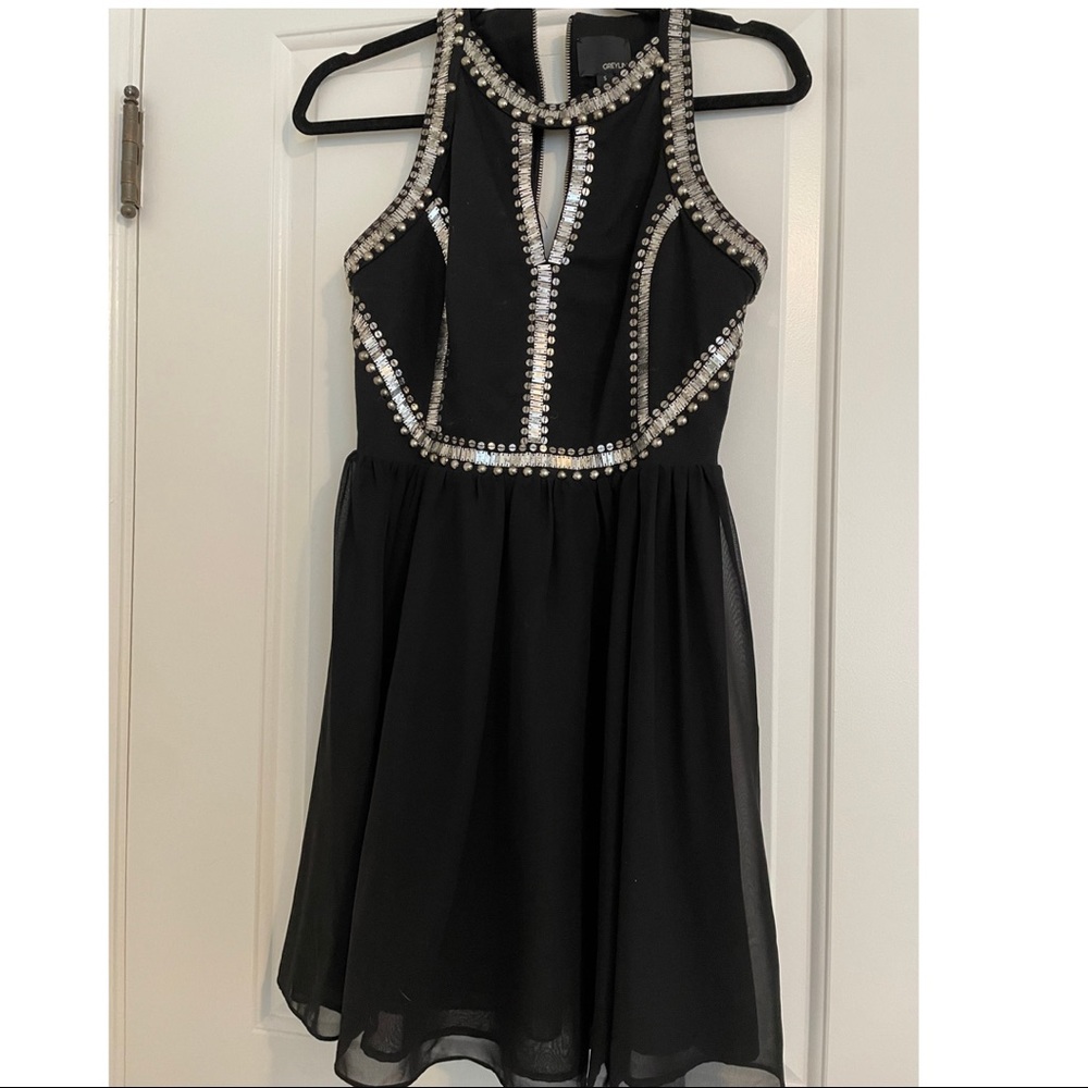 Black cocktail dress